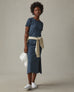 Women's Midi Tee Dress - Blue Ink